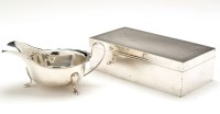 Lot 583 - A George V sauce boat, by Viners, Sheffield...