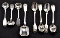 Lot 612 - Four Victorian egg spoons, by Lister & Sons,...