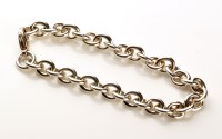 Lot 779 - Tiffany & Co: a silver bracelet, of circular...