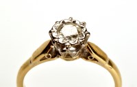 Lot 782 - A solitaire diamond ring, the brilliant cut...