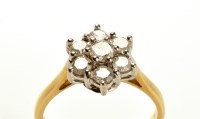 Lot 788 - A diamond cluster ring, set with seven...