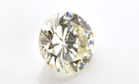 Lot 848 - A loose brilliant cut diamond, weighing...