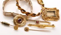 Lot 850 - A group of mainly 19th Century jewellery, to...