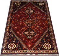 Lot 869 - A late 20th Century Shiraz carpet, the field...