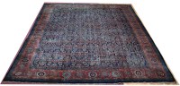 Lot 882 - An antique Mahal carpet, c.1900, the blue...