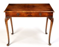 Lot 964 - A 19th Century walnut George II style lowboy,...