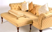 Lot 976 - A Victorian Chesterfield settee, with buttoned...