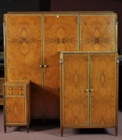 Lot 986 - A 1920's exhibition quality amboyna wood...