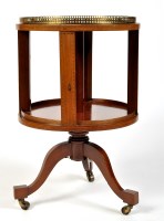 Lot 1028 - An Edwardian circular mahogany two-tier...