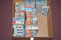 Lot 313 - Hasagawa model constructor kits: many mini-box...