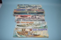 Lot 354 - Airfix model constructor kits, to include: HMS...