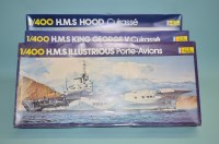 Lot 448 - Heller model constructor kits, 1:400 scale,...