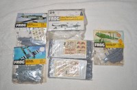 Lot 467 - Frog model constructor kits, 1:72 scale yellow...
