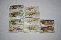 Lot 482 - Airfix model constructor kits: 1:72 scale red...