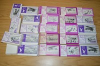 Lot 504 - Merlin models: purple and pink boxed aircraft,...