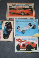 Lot 573 - Model construction car kits, to include, 1:16...
