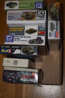 Lot 603 - Model constructor kits, Military Tanks, by:...