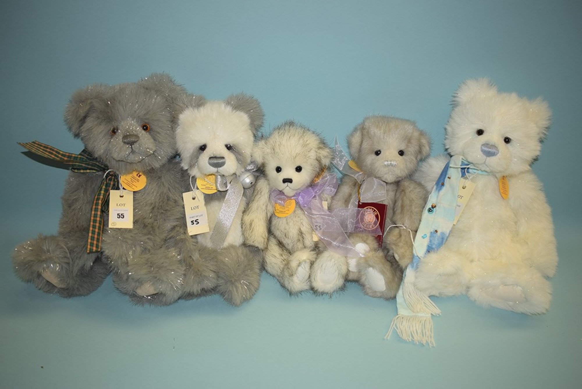 Lot 55 - Charlie Bears: Star; Tinsel; Molly; Icicle;