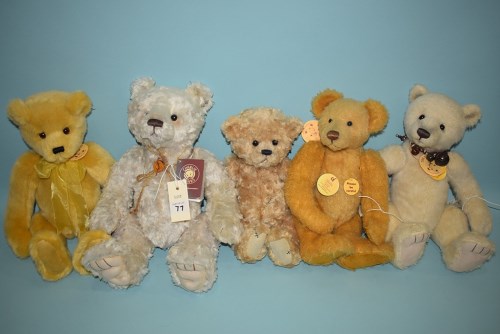 Lot 77 - Charlie Bears: Forever; Always; Melody; James;...