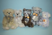 Lot 84 - Charlie Bears: Olga; KiKi; Huey; Heidi; and...