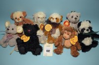 Lot 132 - Charlie Bears: Bag Budy, Mo; Mina; JoBo; Boo;...