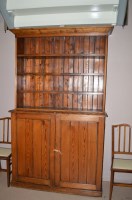 Lot 857 - A late 19th Century and later pitch pine two...