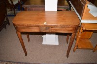 Lot 947 - A 19th Century inlaid mahogany turn over top...