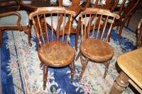 Lot 955 - A set of eight Ibex solid seat dining chairs;...
