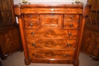 Lot 809 - A Victorian mahogany scotch chest of drawers,...