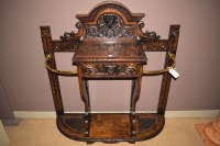 Lot 842 - A late 19th Century carved and stained oak...