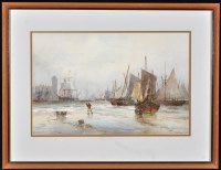 Lot 42 - Ethel Nicholson - ''Landing Fish: Scarbro...,...