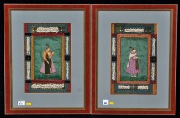 Lot 68 - Indian School - portraits of a Moghul noblemen,...