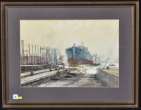 Lot 79 - Frank Henry Mason - ''Chandler Ships: launch...