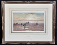 Lot 85 - Thomas Swift Hutton - Northern beach scene...