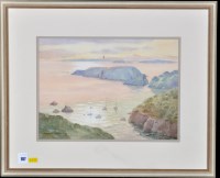Lot 107 - Margaret Waller - yachts moored in a cove,...
