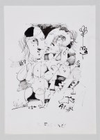 Lot 113 - Antoni Sulek - ''2 Figures'', signed and...