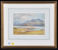 Lot 114 - Charles William Adderton - figures at a lake...