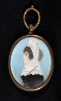 Lot 143 - 19th Century British School - a miniature bust...