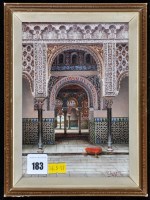 Lot 183 - T*** Aceves - the interior of the Alhambra...