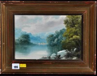 Lot 186 - James Peel - a river landscape, signed, oil on...