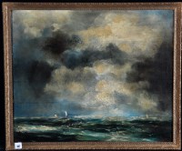 Lot 187 - Style of Abraham Hulk, jnr. - a stormy sea...