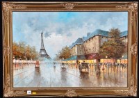 Lot 218 - D*** Palsey - Paris and the Eiffel Tower,...