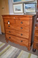Lot 789 - A Victorian mahogany chest of drawers, three...