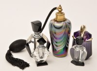 Lot 1000 - Three Art Deco scent bottles of varying sizes,...
