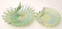 Lot 1028 - Murano, Italy: flower-shaped dishes with...