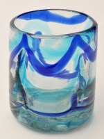 Lot 1040 - A Sunderland style glass tumbler, with light...