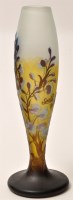 Lot 1059 - A Galle style 'Tip' waisted glass vase with...