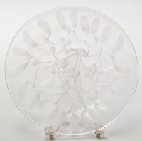 Lot 1075 - Lalique, France: a circular glass dish with...