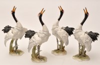 Lot 1099 - Goebel: four 'Manchurian Crane' ceramic models,...
