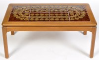 Lot 1128 - A Danish style teak coffee table, with...